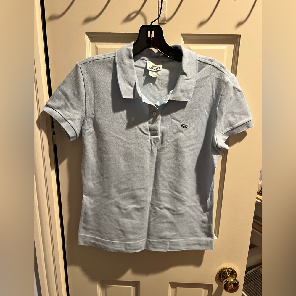 Baby blue Lacoste Women’s polo